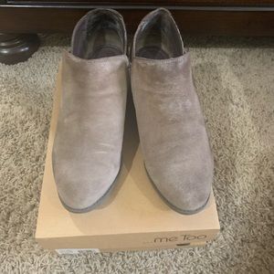 Me Too taupe suede leather bootie